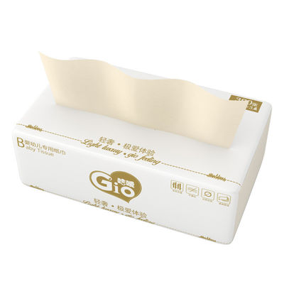quality Face Cleaning 390pcs Gio Flushable Soft Baby Bamboo Tissue 3ply Disposable Mouth and Hand Tissue factory